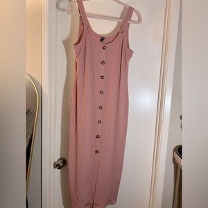Dusty rose pink bodycon dress